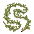 NAHARO artificial ivy vine with realistic green leaves and bark-look hollow tube
