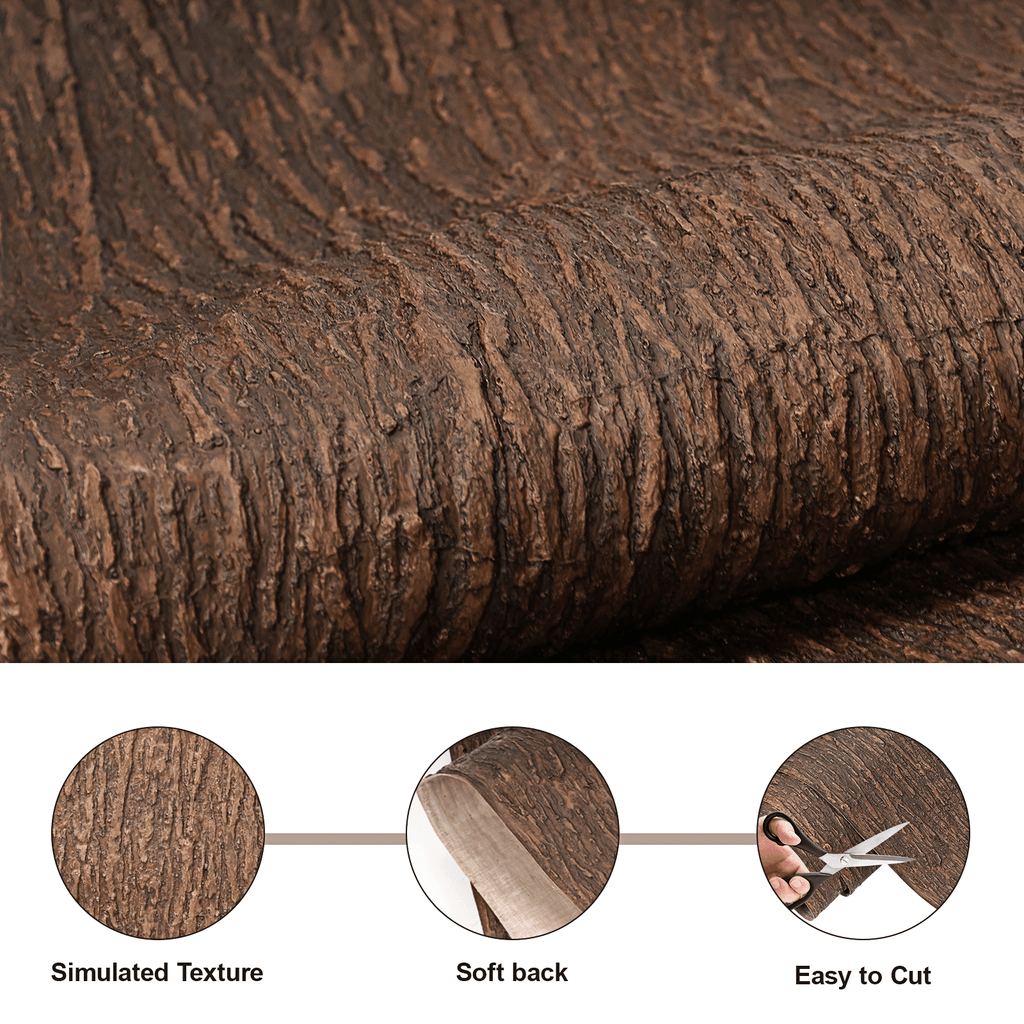 Realistic Artificial Bark Roll – Cut-to-Fit Tree & Pillar Wrap