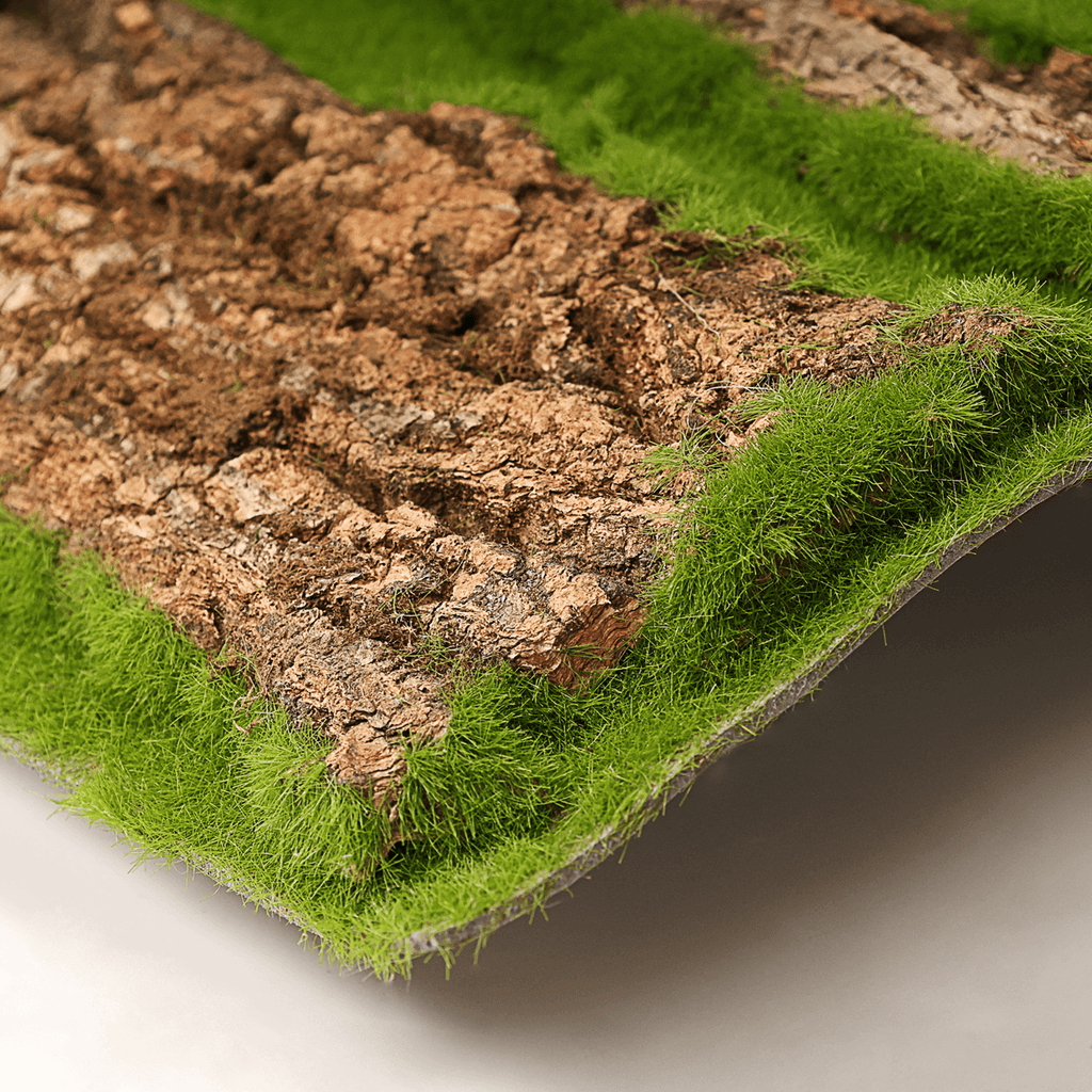 4-Pack Artificial Moss Bark Rolls – 39.4 × 19.7 in Cut-to-Fit Tree Wrap
