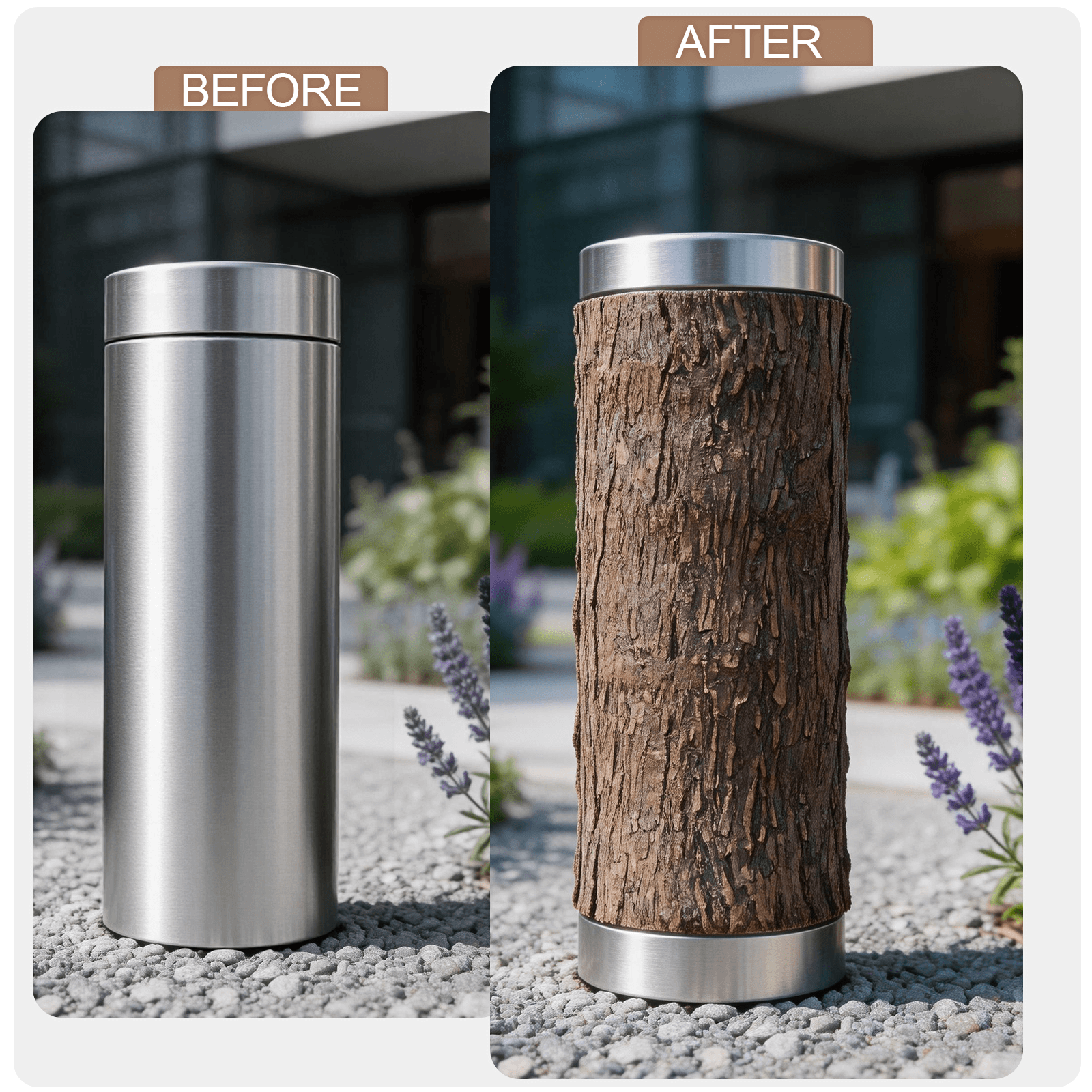Realistic Artificial Bark Roll – Cut-to-Fit Tree & Pillar Wrap