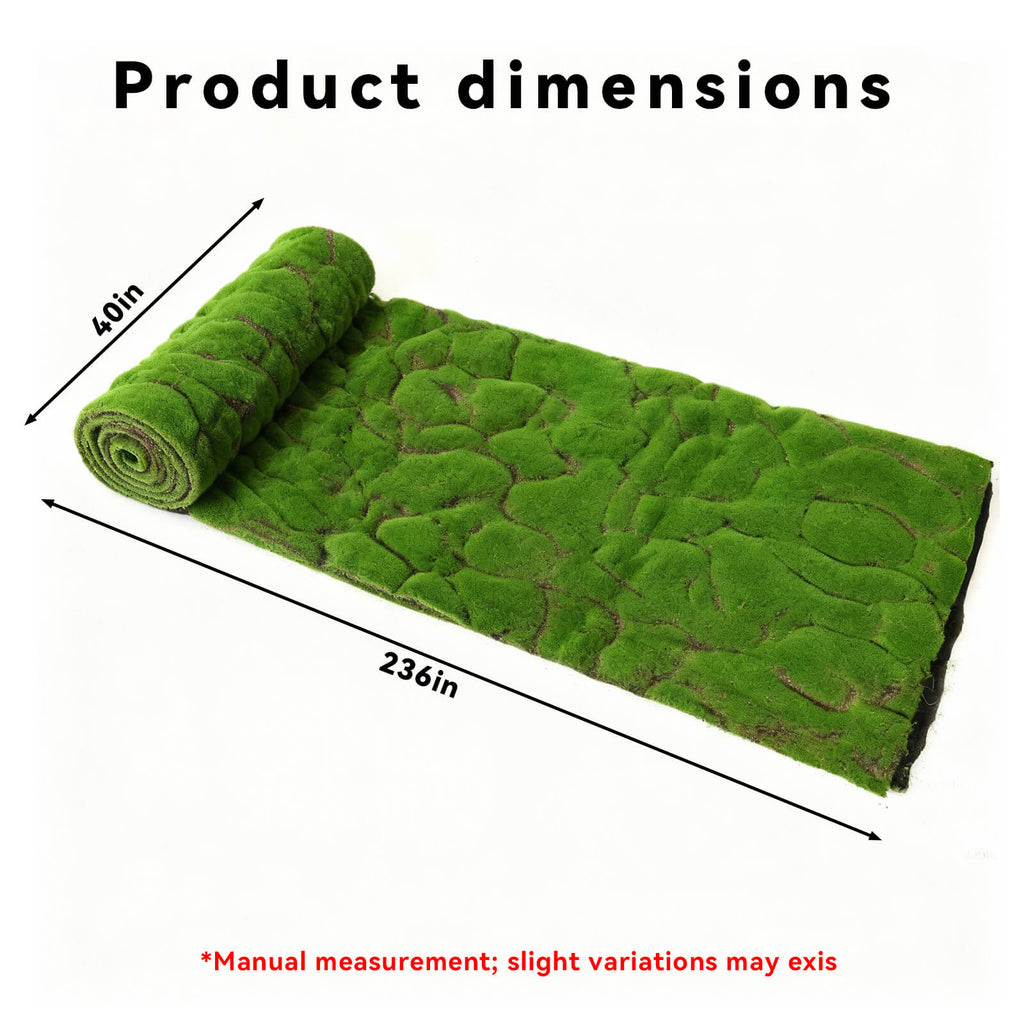 NAHARO Realistic Artificial Moss Mat – 40 × 236 in