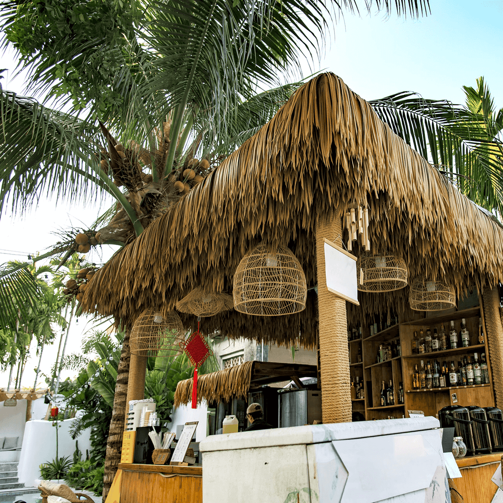 Artificial Palm Thatch Roll | Tiki Roof Cover for Garden, Patio & Tiki Bar