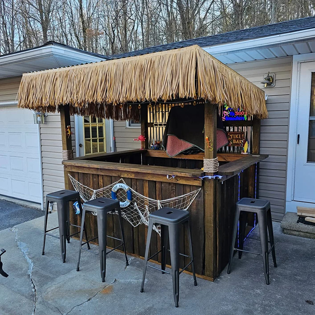 Artificial Palm Thatch Roll | Tiki Roof Cover for Garden, Patio & Tiki Bar