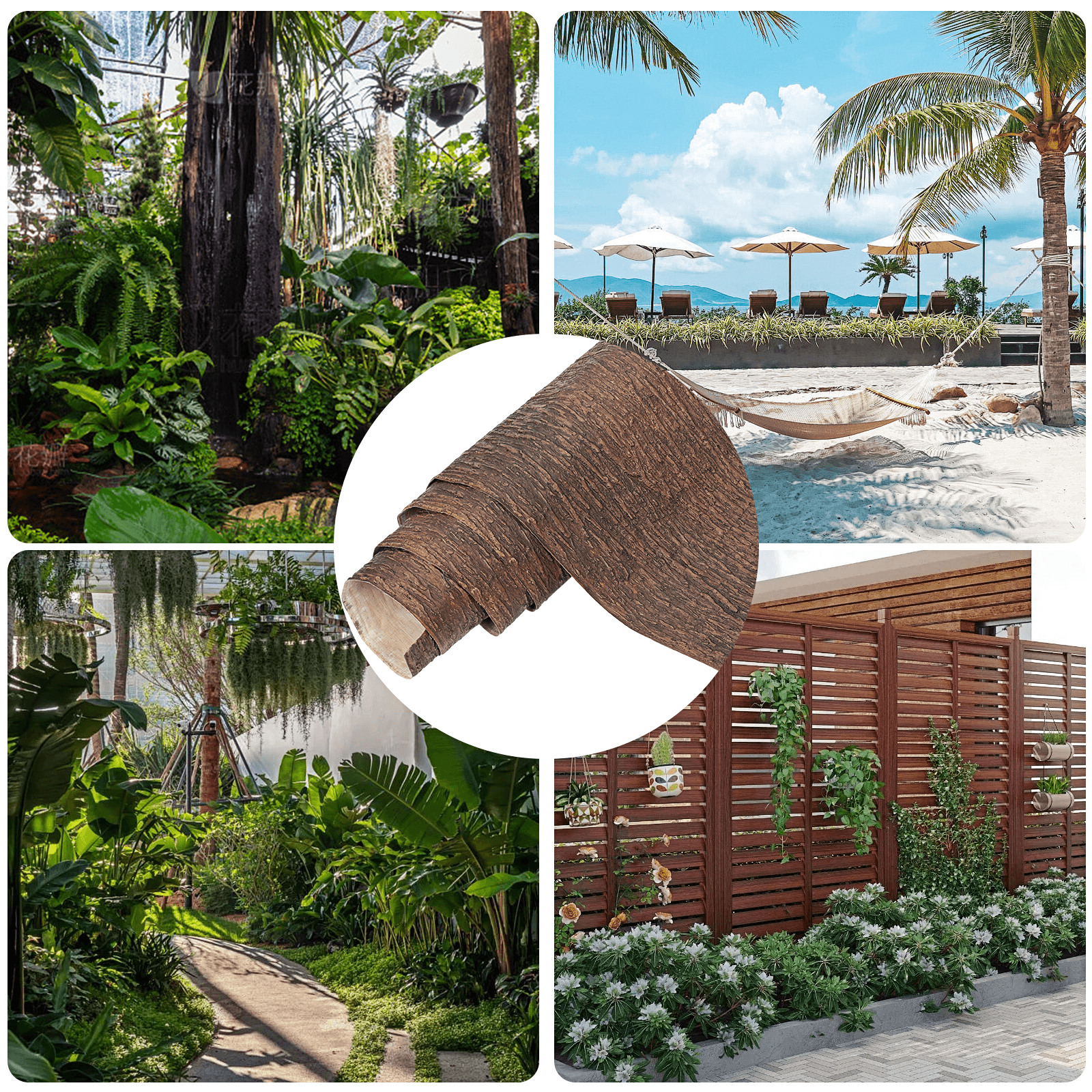 Realistic Artificial Bark Roll – Cut-to-Fit Tree & Pillar Wrap