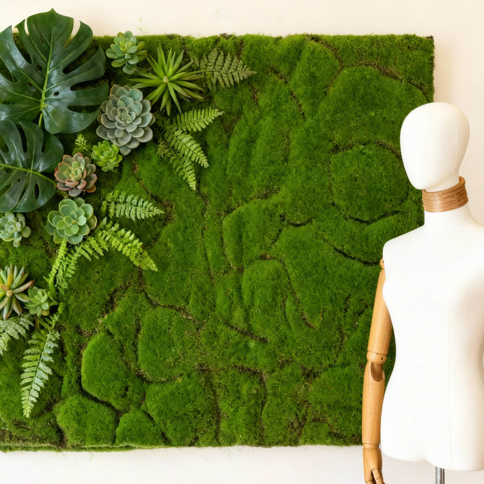 NAHARO Realistic Artificial Moss Mat – 40 × 236 in